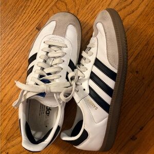 Adidas White and Black Samba Sneakers